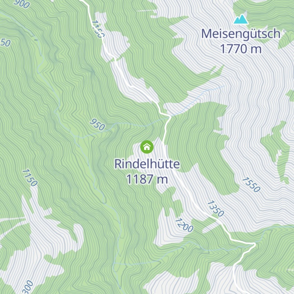 Map of Rindelhütte
