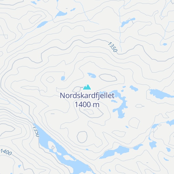 Map of Nordskardfjellet