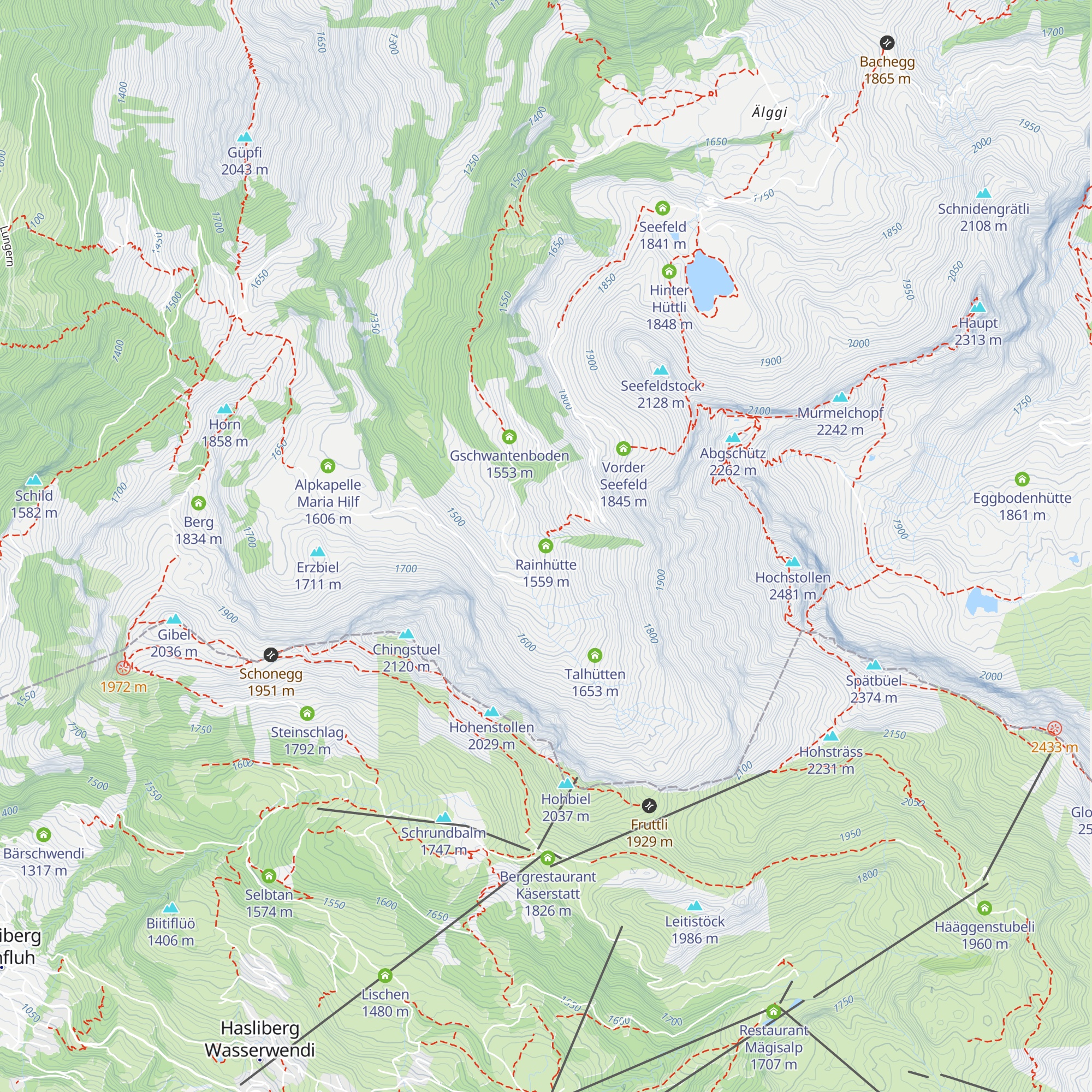 Rainhütte map