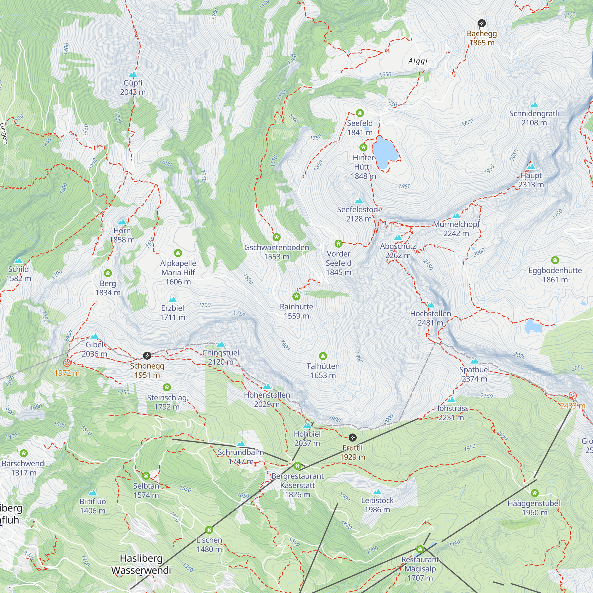 Rainhütte map