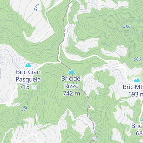 Map of Bric del Rizzo