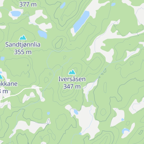 Map of Iversåsen