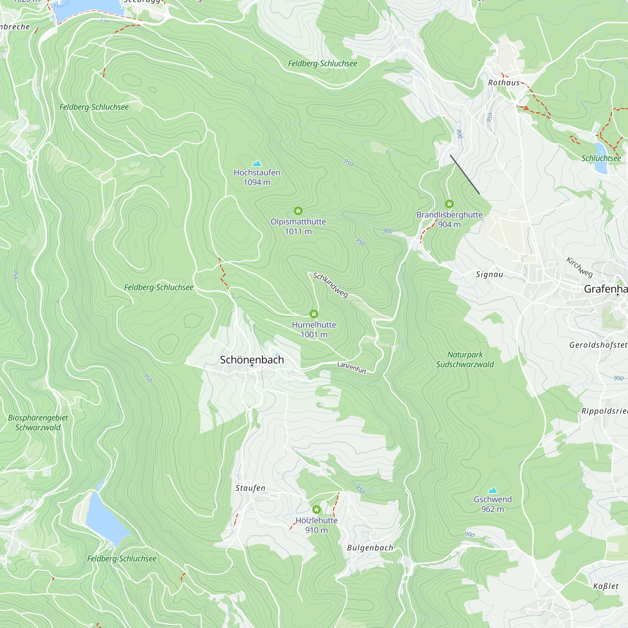 Hürnelhütte map