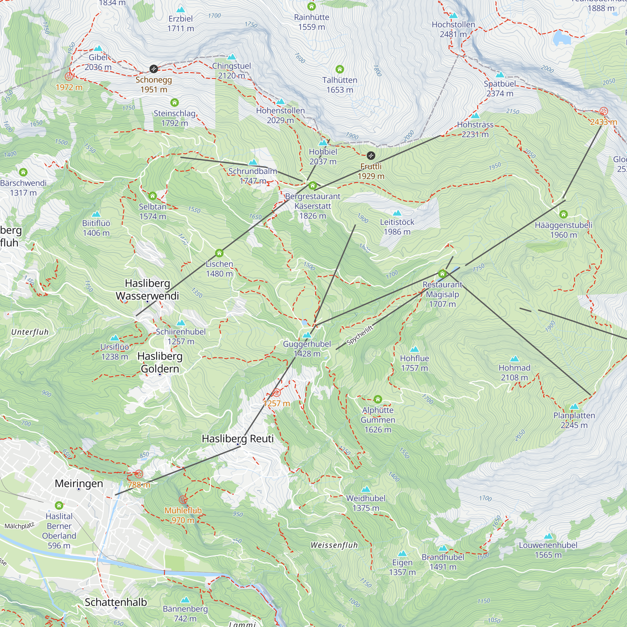 Bergbeizli Bidmi map