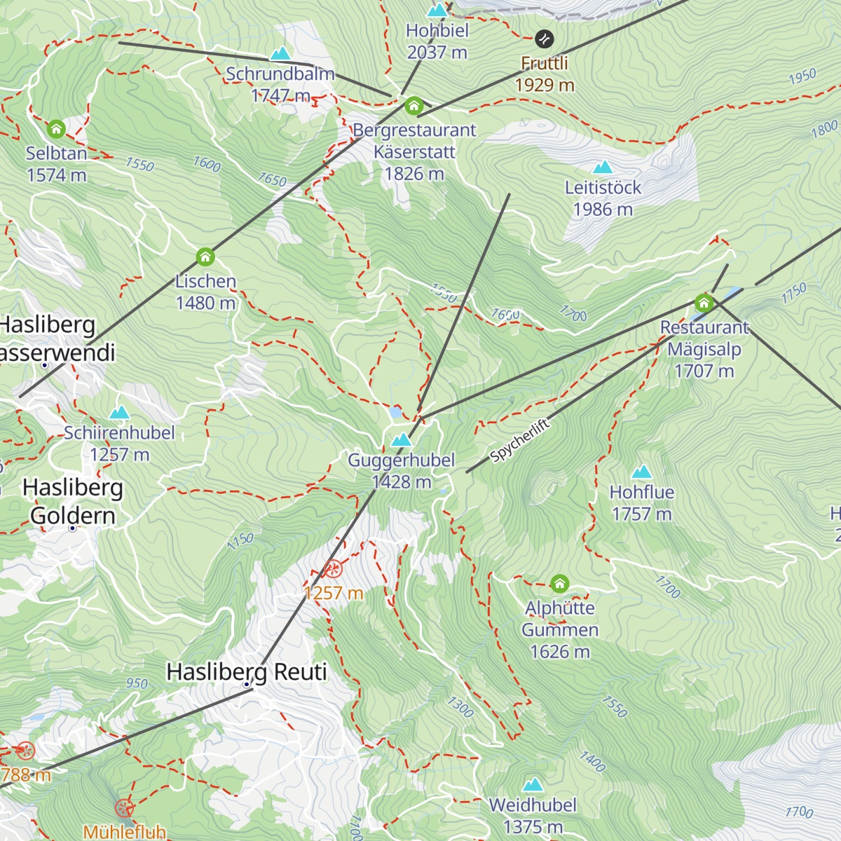 Familienrestaurant Bidmi map