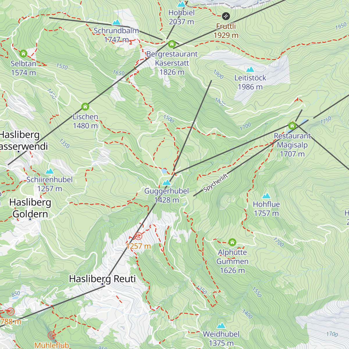 Familienrestaurant Bidmi map
