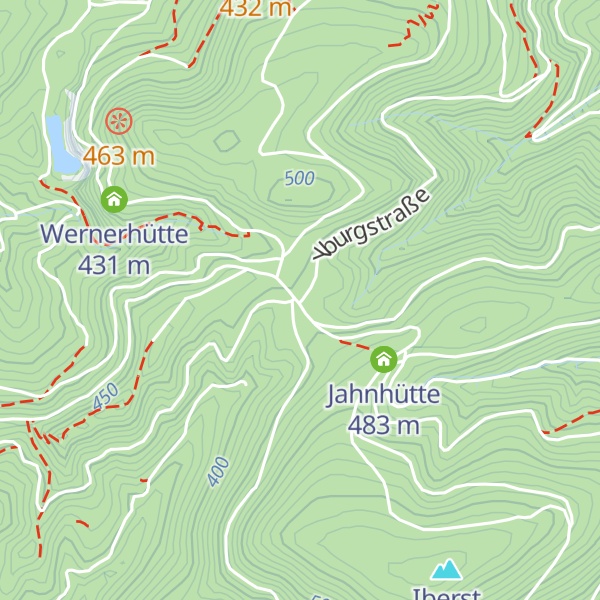Map of Hütte an der Lache
