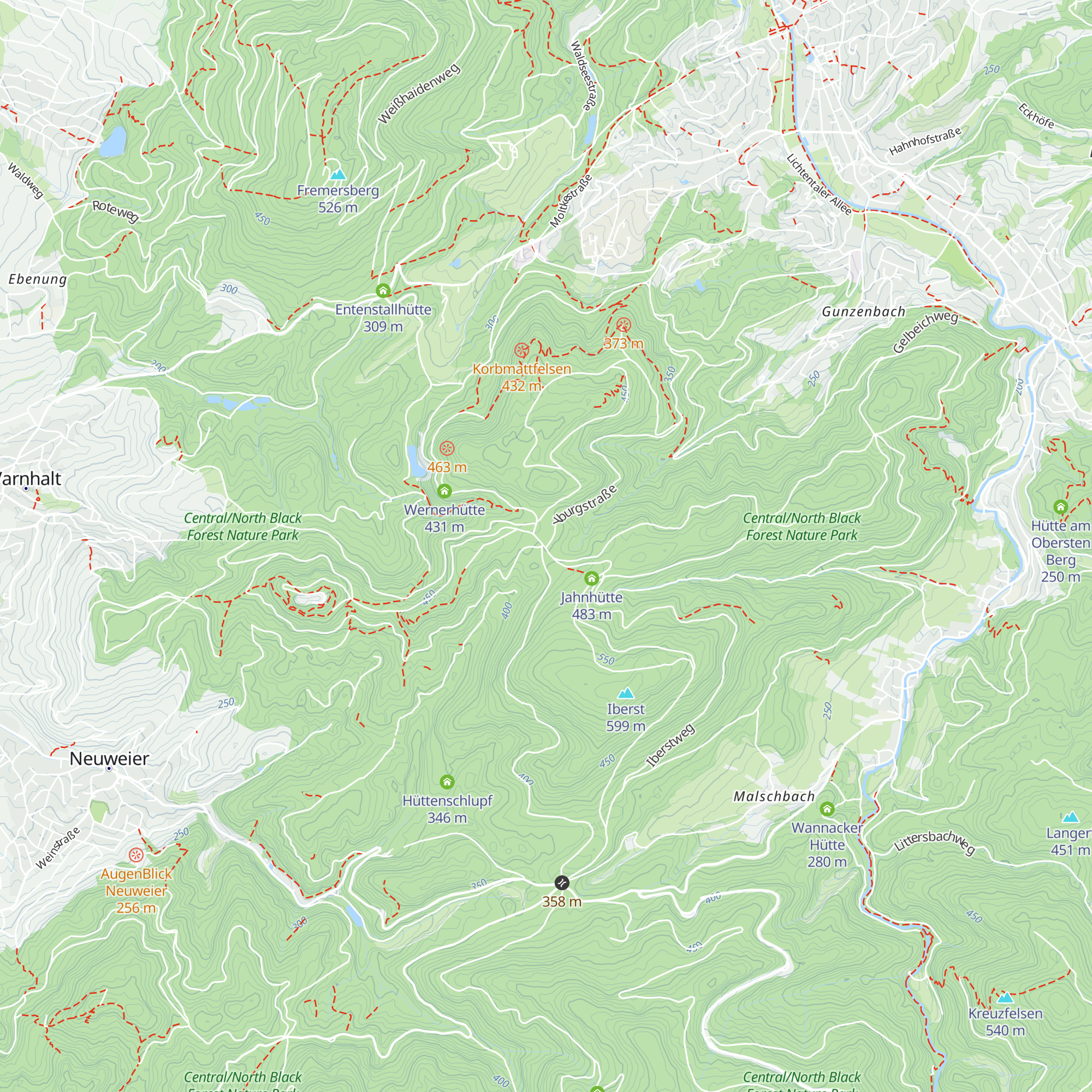 Hütte an der Lache map