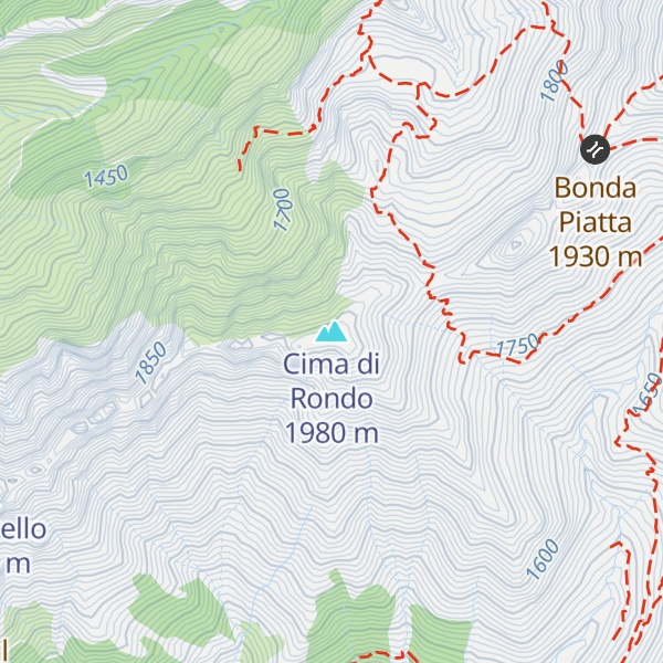 Map of Cima di Rondo