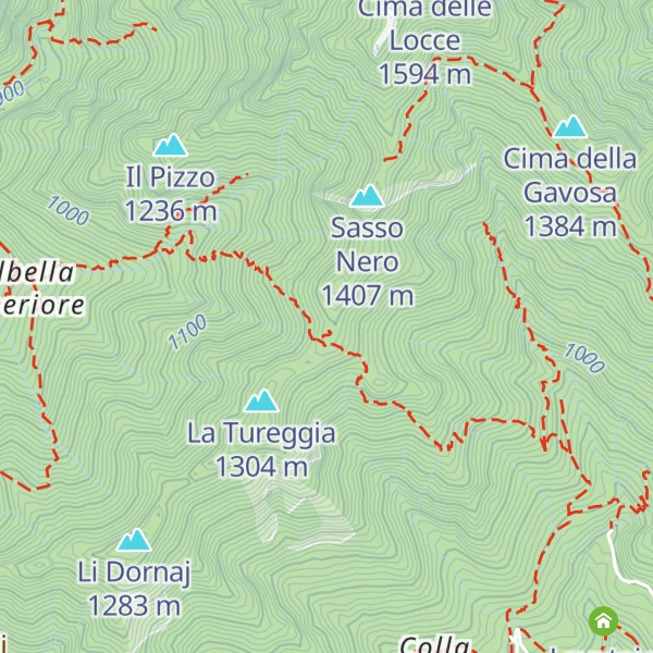 Map of Cima del Nico