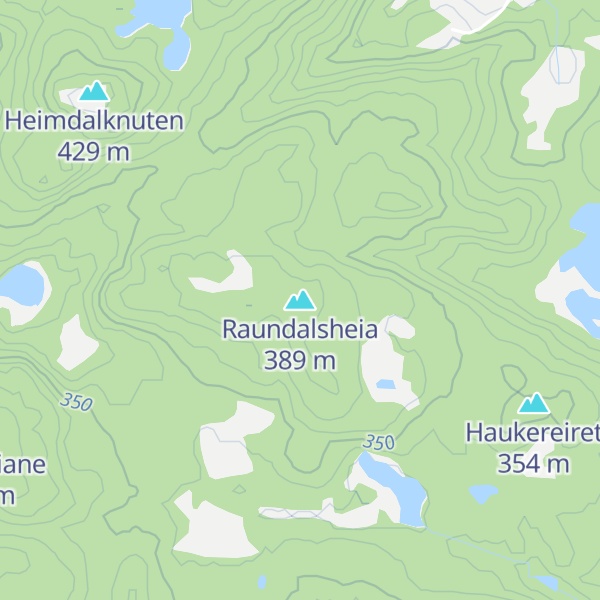 Map of Raundalsheia