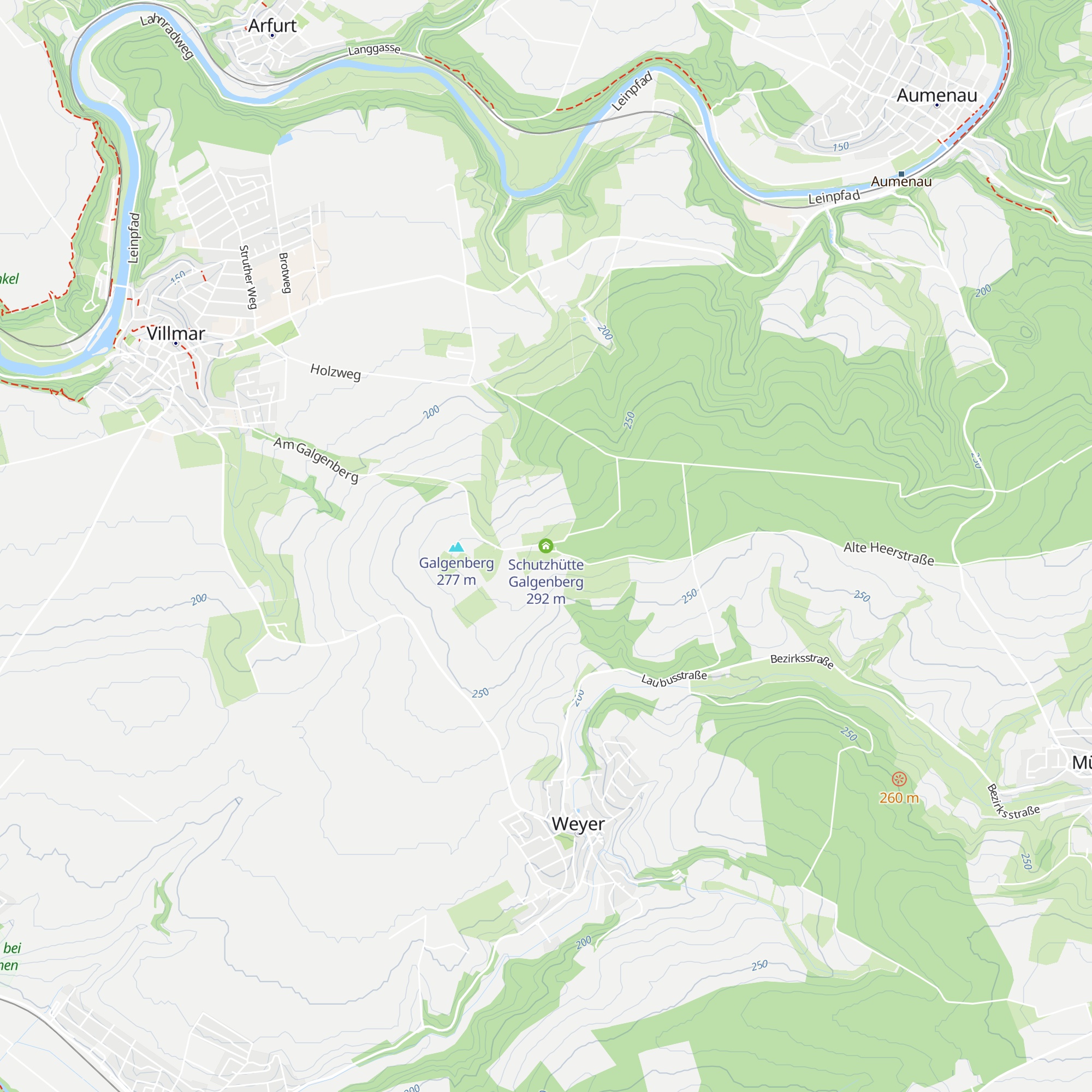 Schutzhütte Galgenberg map