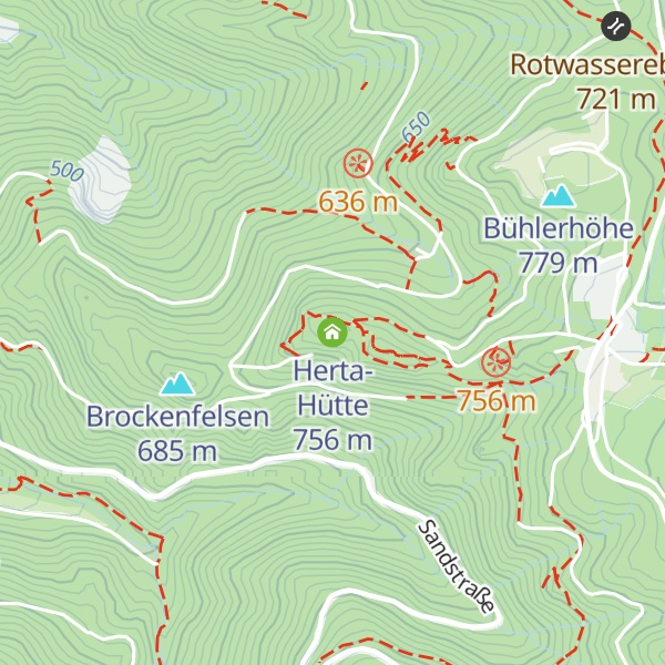 Map of Herta-Hütte