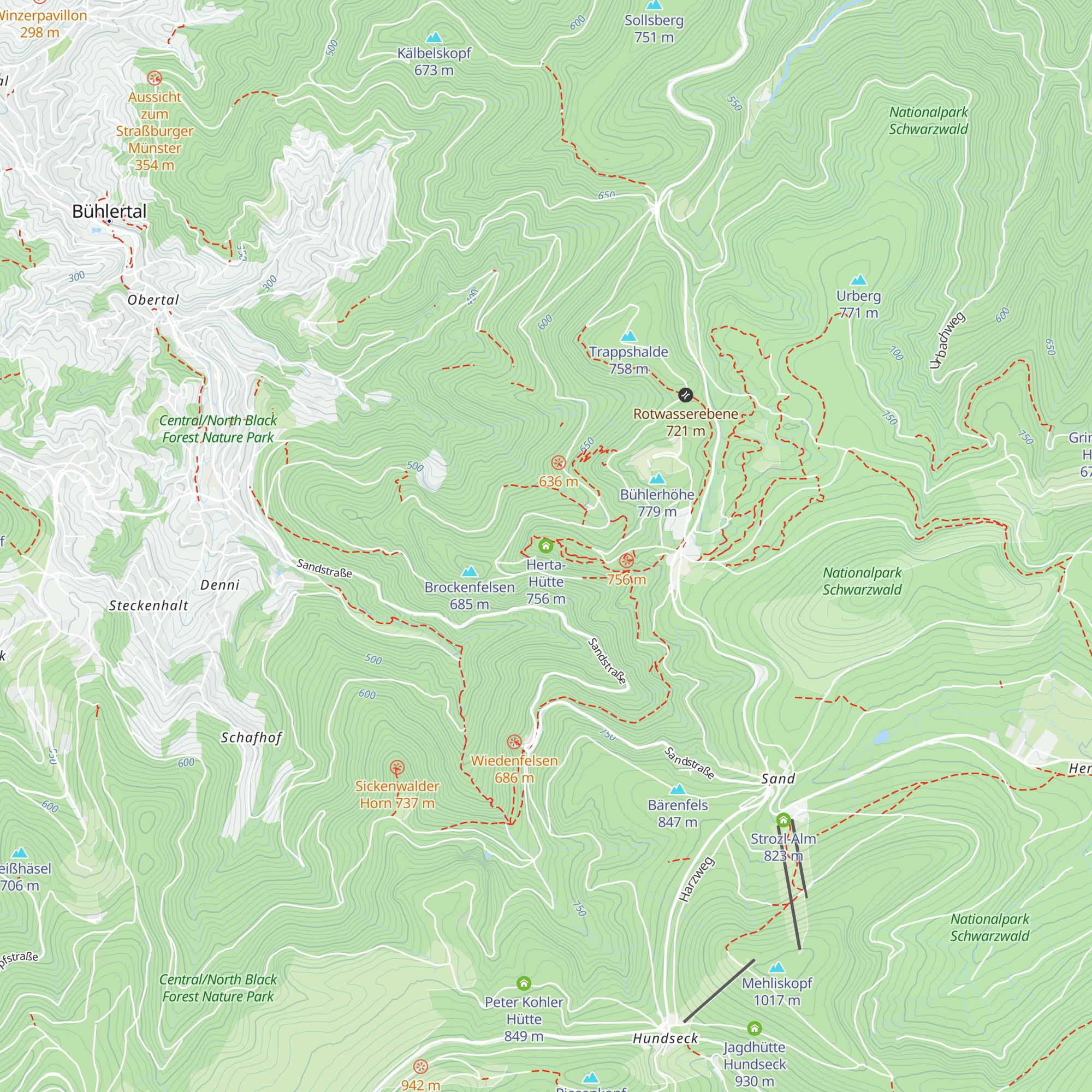 Herta-Hütte map