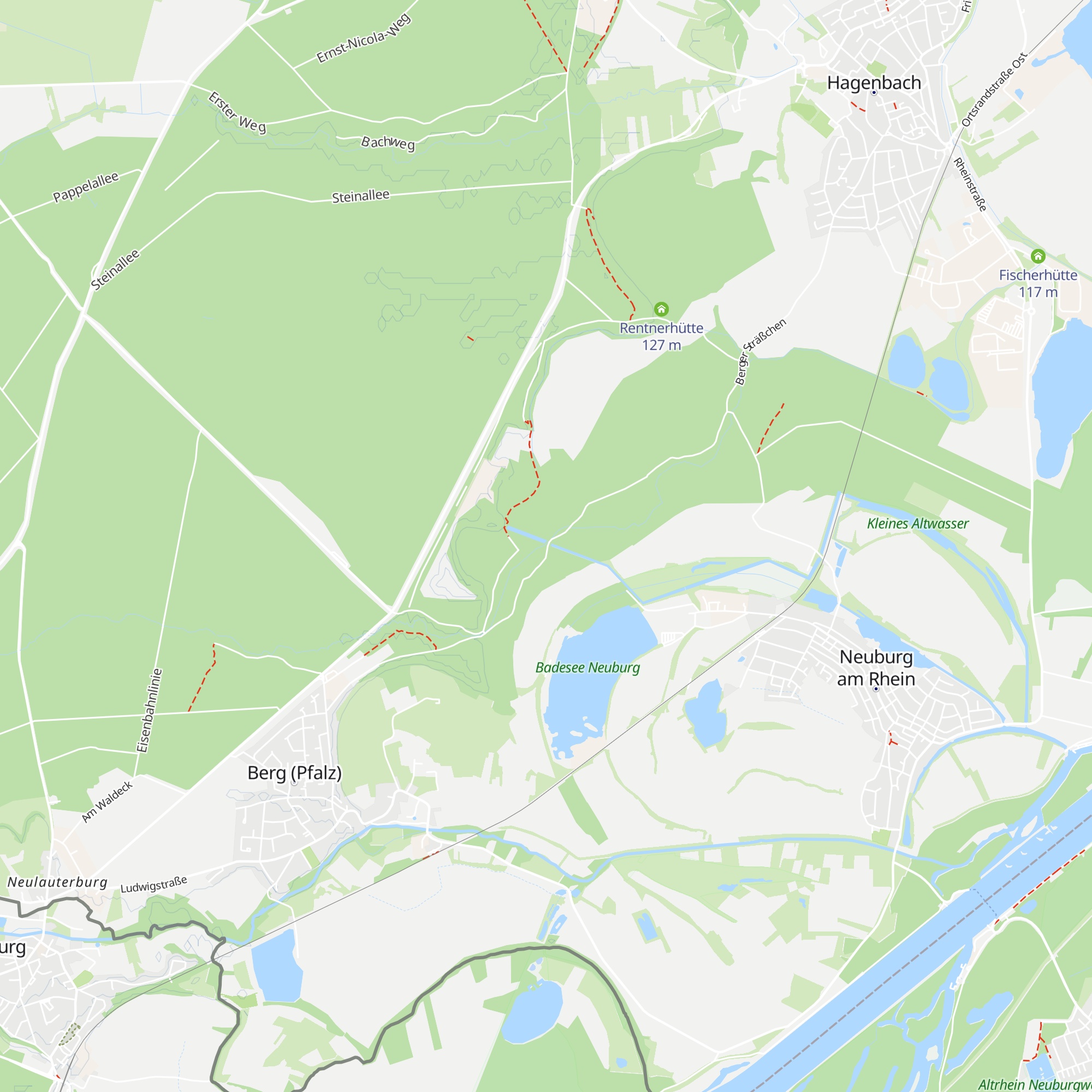 Schutzhütte ASV Berg map