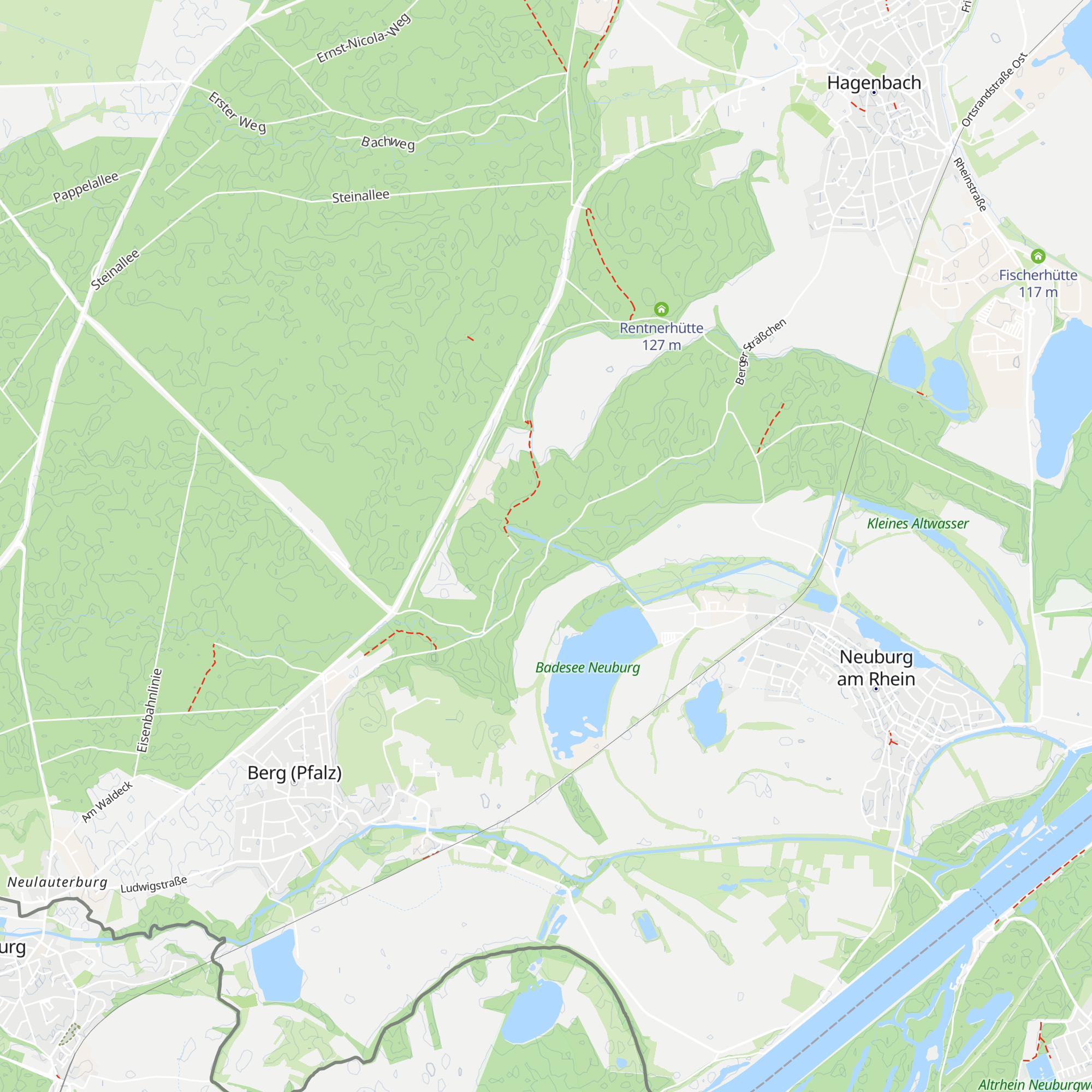 Schutzhütte ASV Berg map