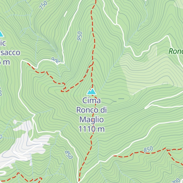 Map of Cima Ronco di Maglio