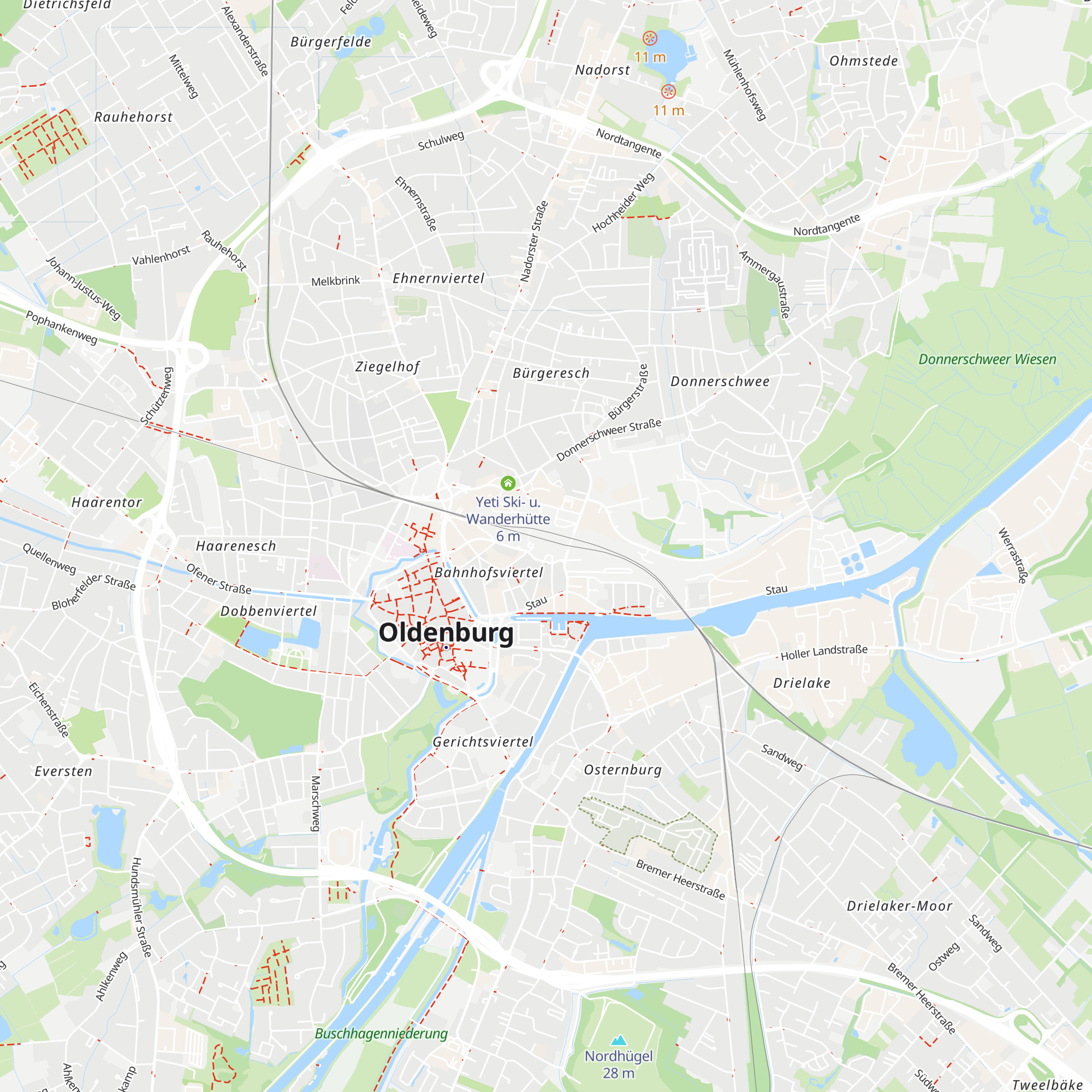 DB Service Point map