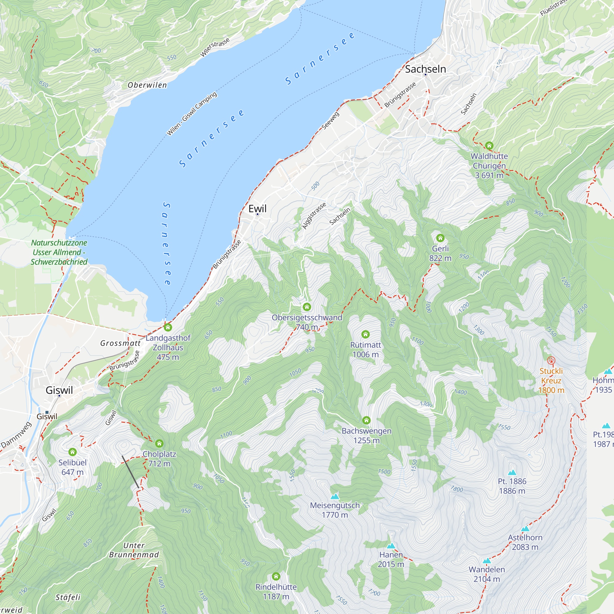 Obersigetsschwand map