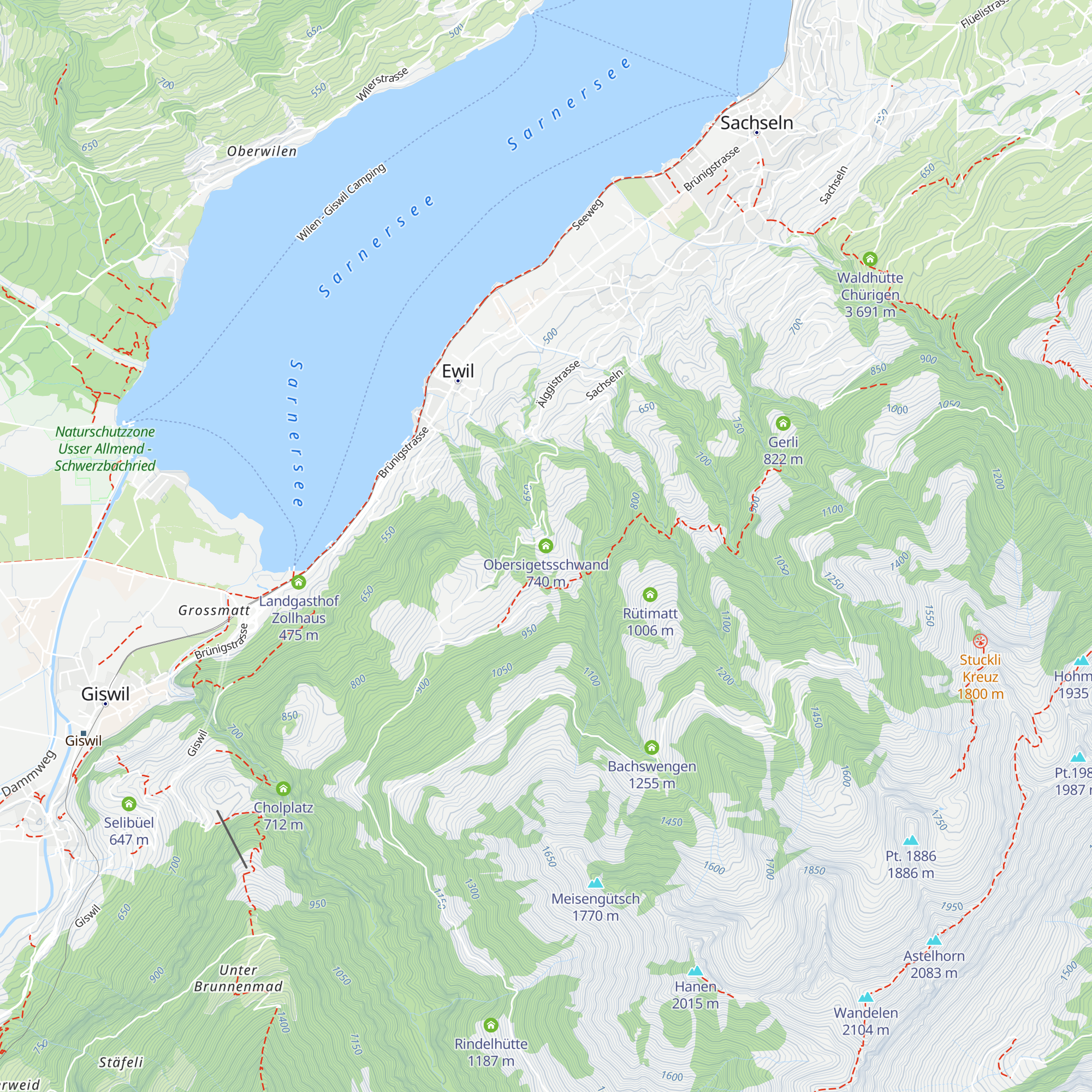 Obersigetsschwand map