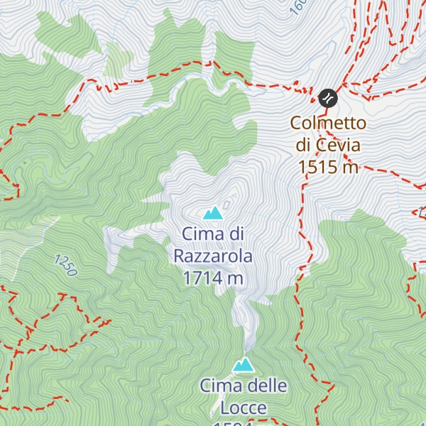 Map of Cima di Razzarola