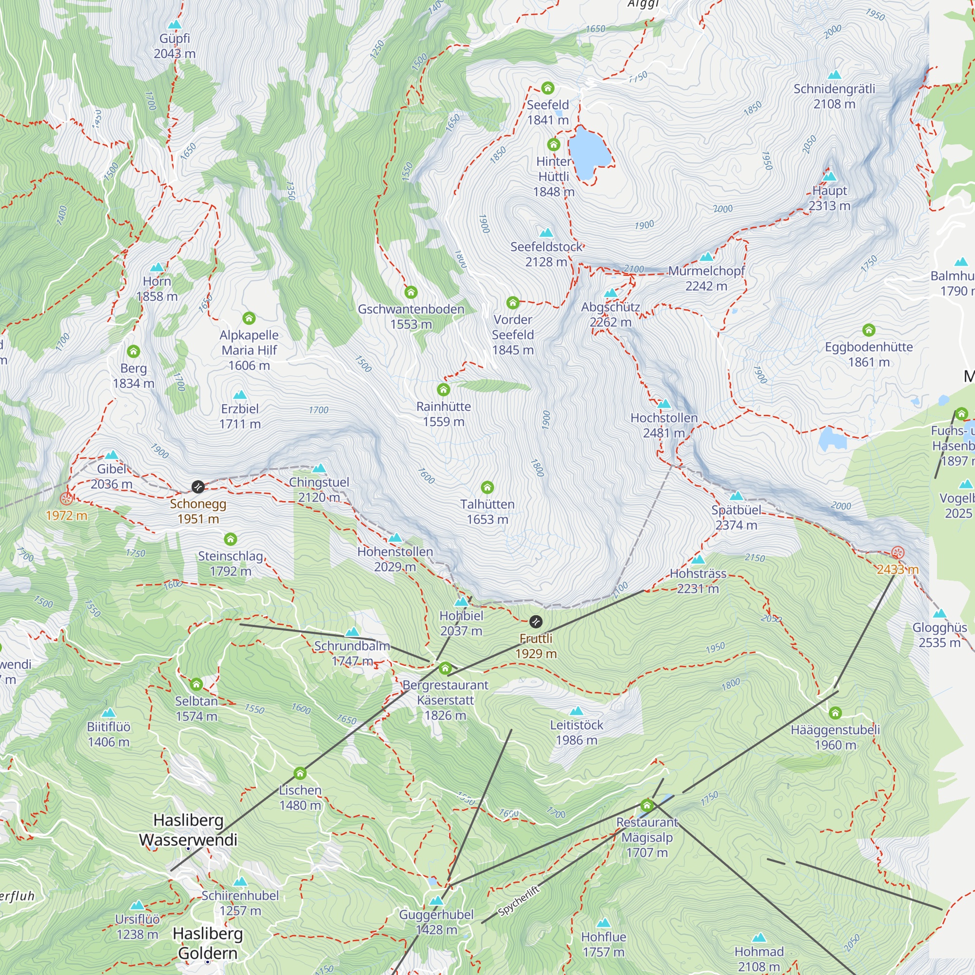 Talhütten map