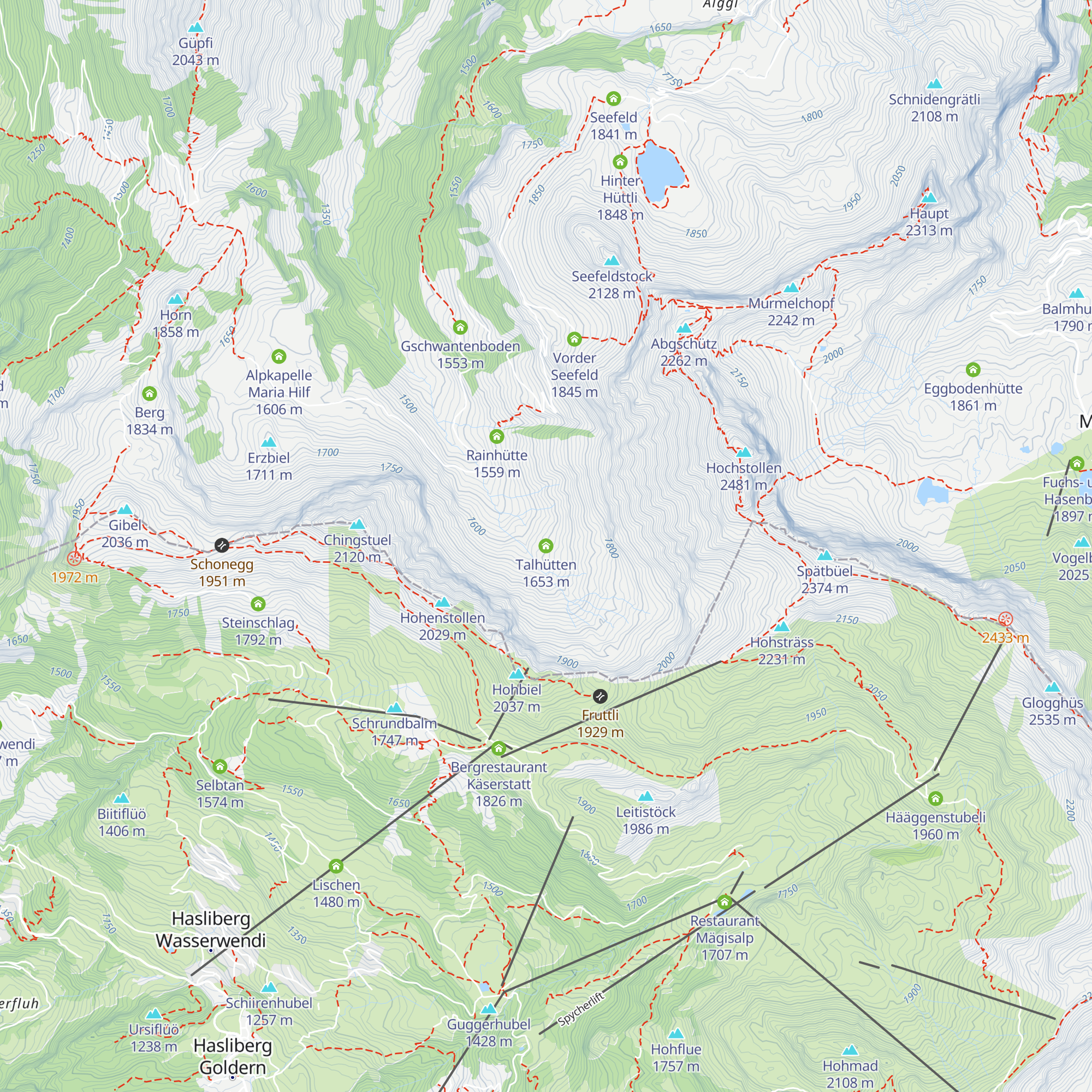 Talhütten map