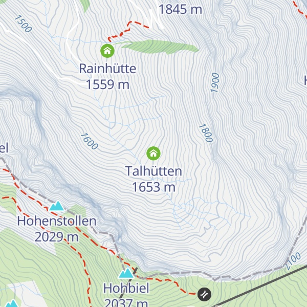 Map of Talhütten