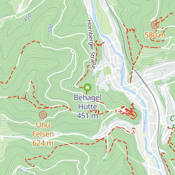 Map of Behagel Hütte