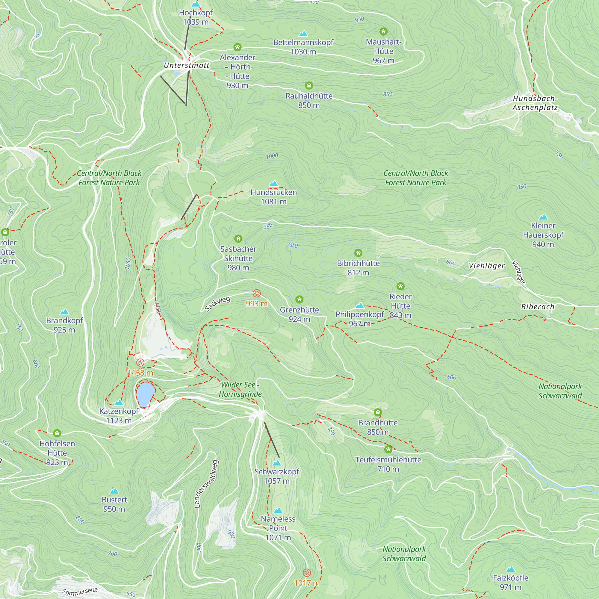 Grenzhütte map