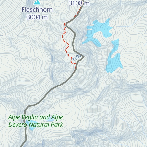Map of Pizzo Cervandone