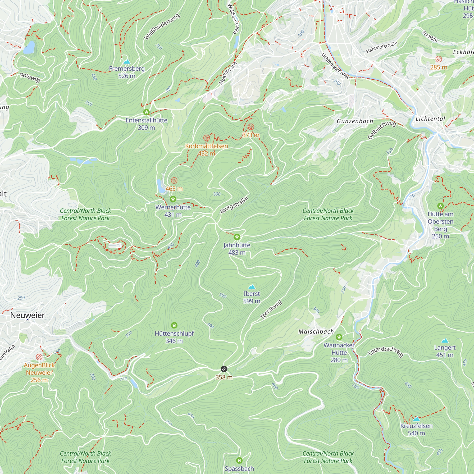 Jahnhütte map