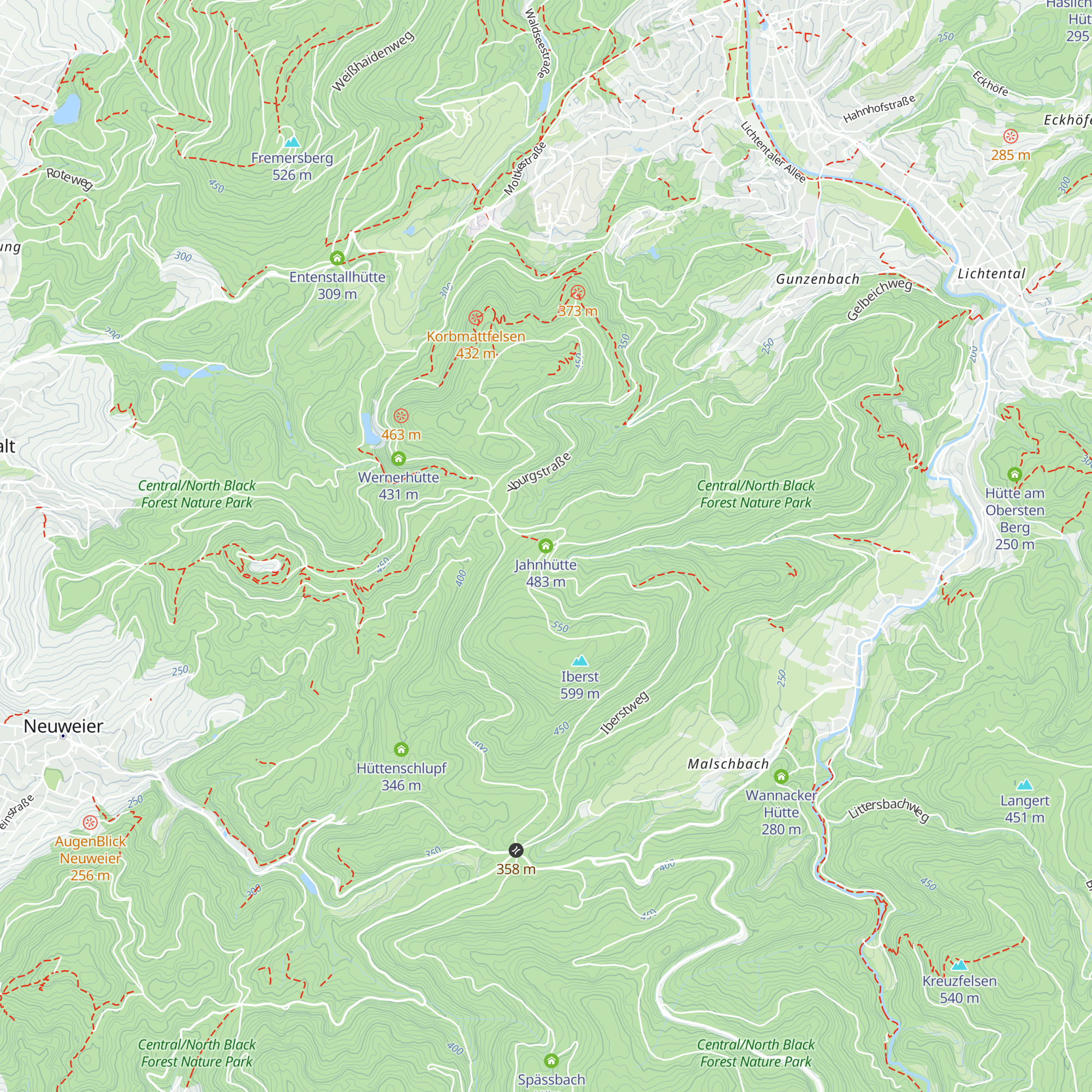 Jahnhütte map