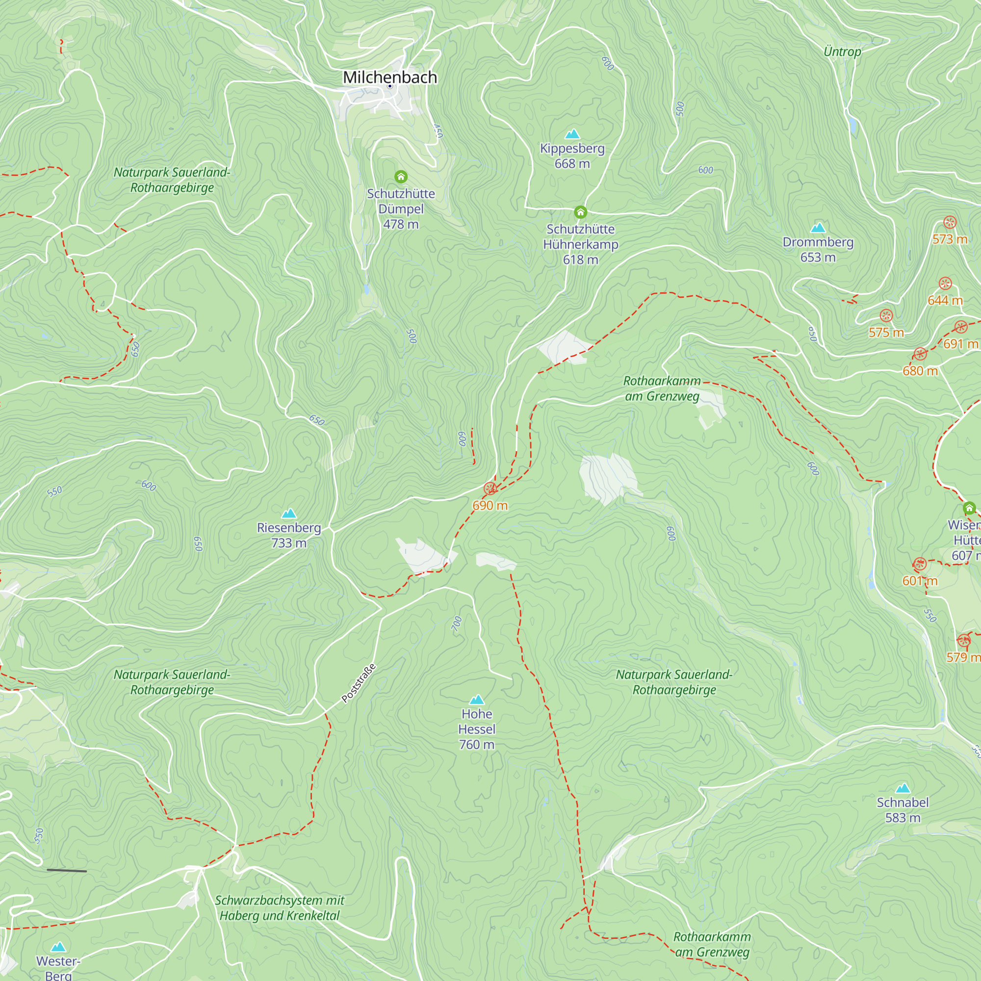 Margarethensteinhütte map