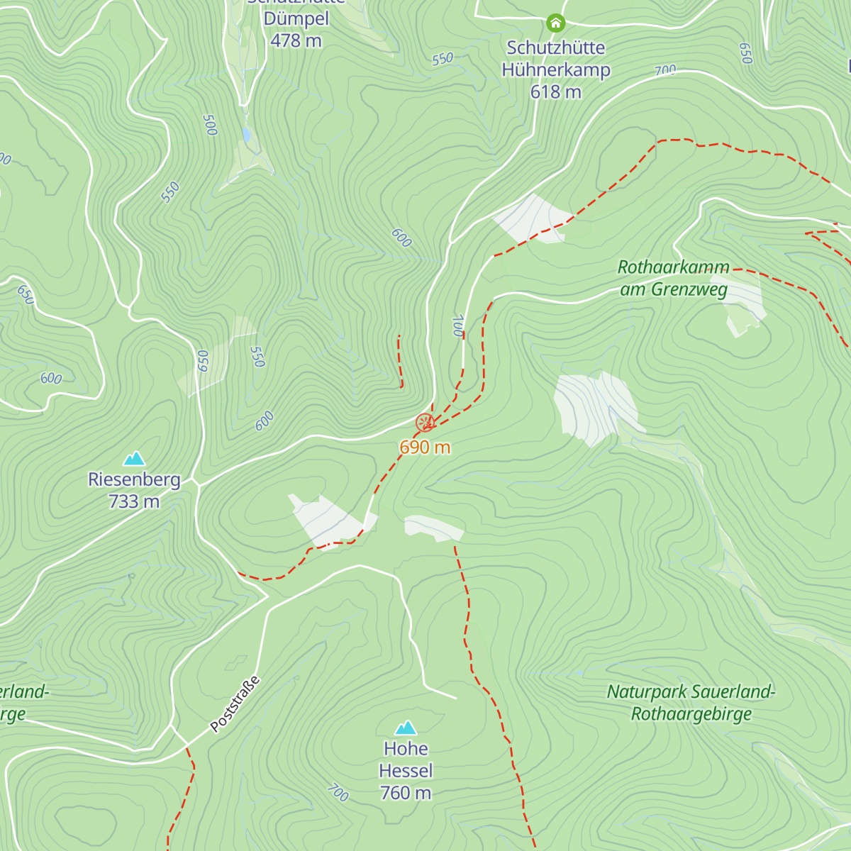 Margarethensteinhütte map