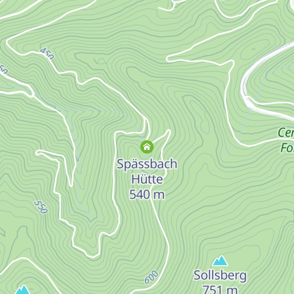 Map of Spässbach Hütte