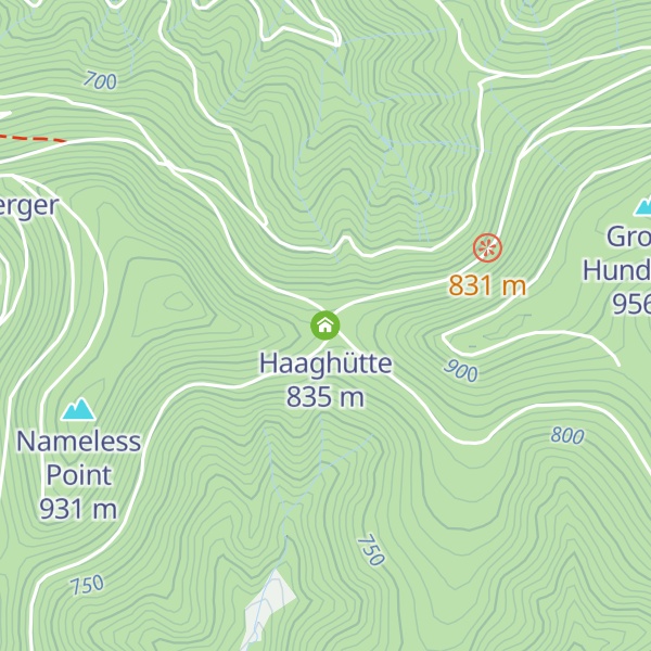 Map of Haaghütte