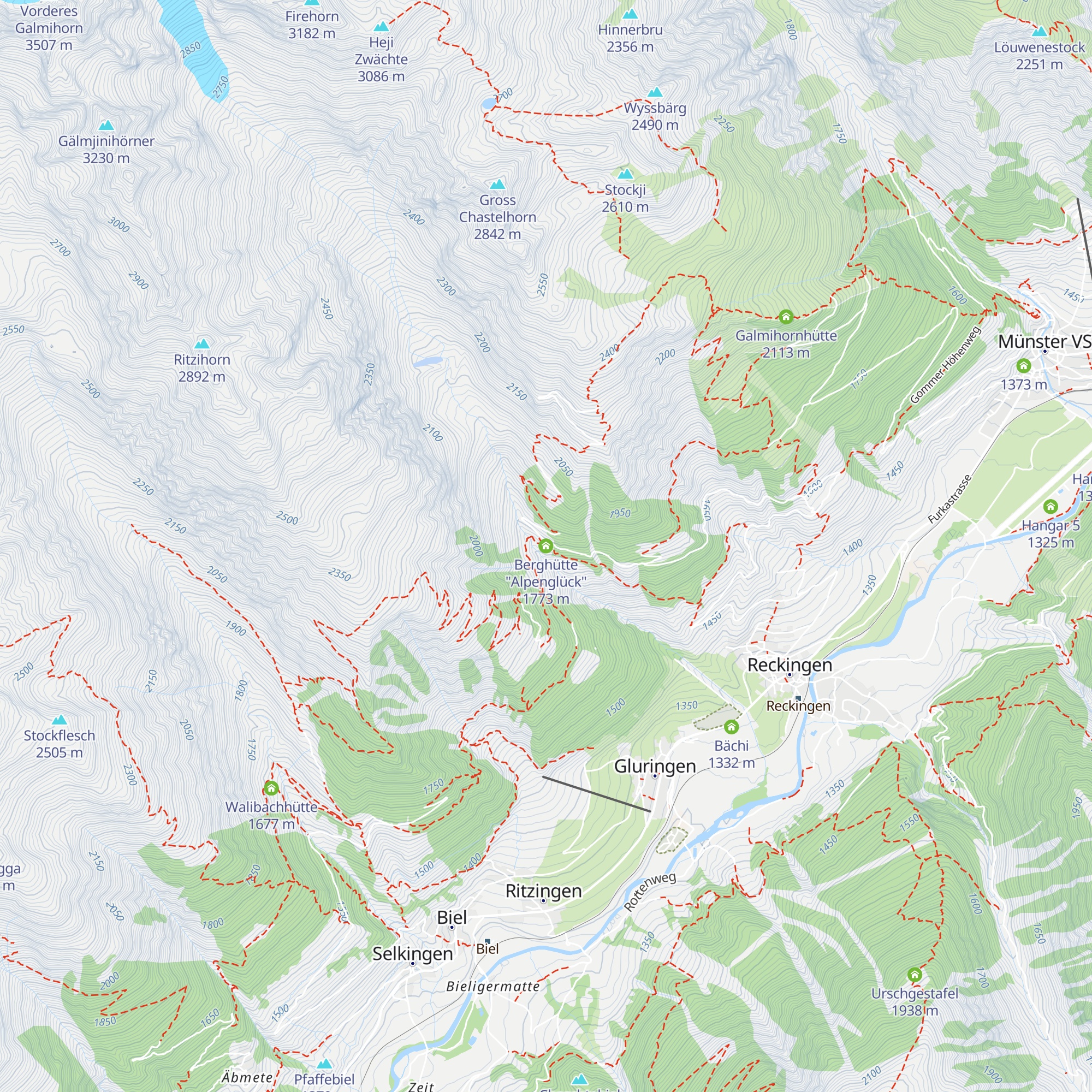 Berghütte "Alpenglück" map