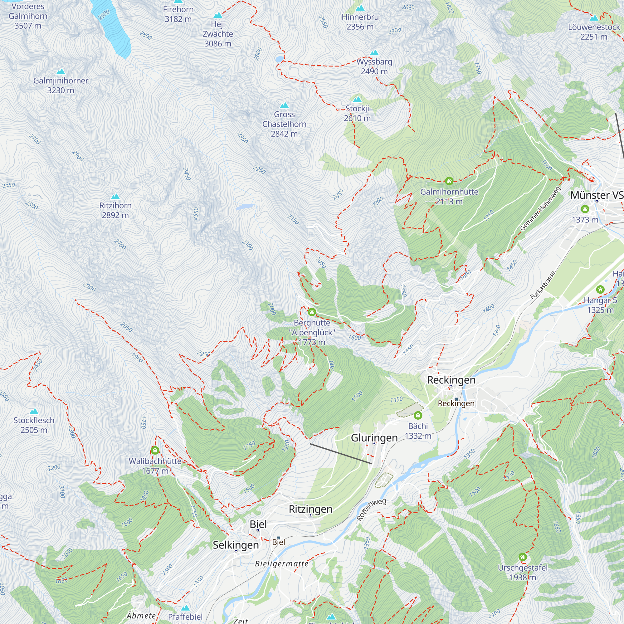 Berghütte "Alpenglück" map