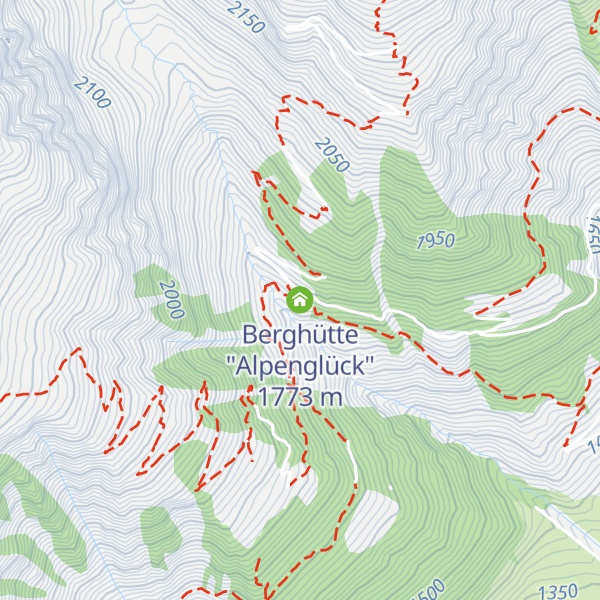Map of Berghütte "Alpenglück"