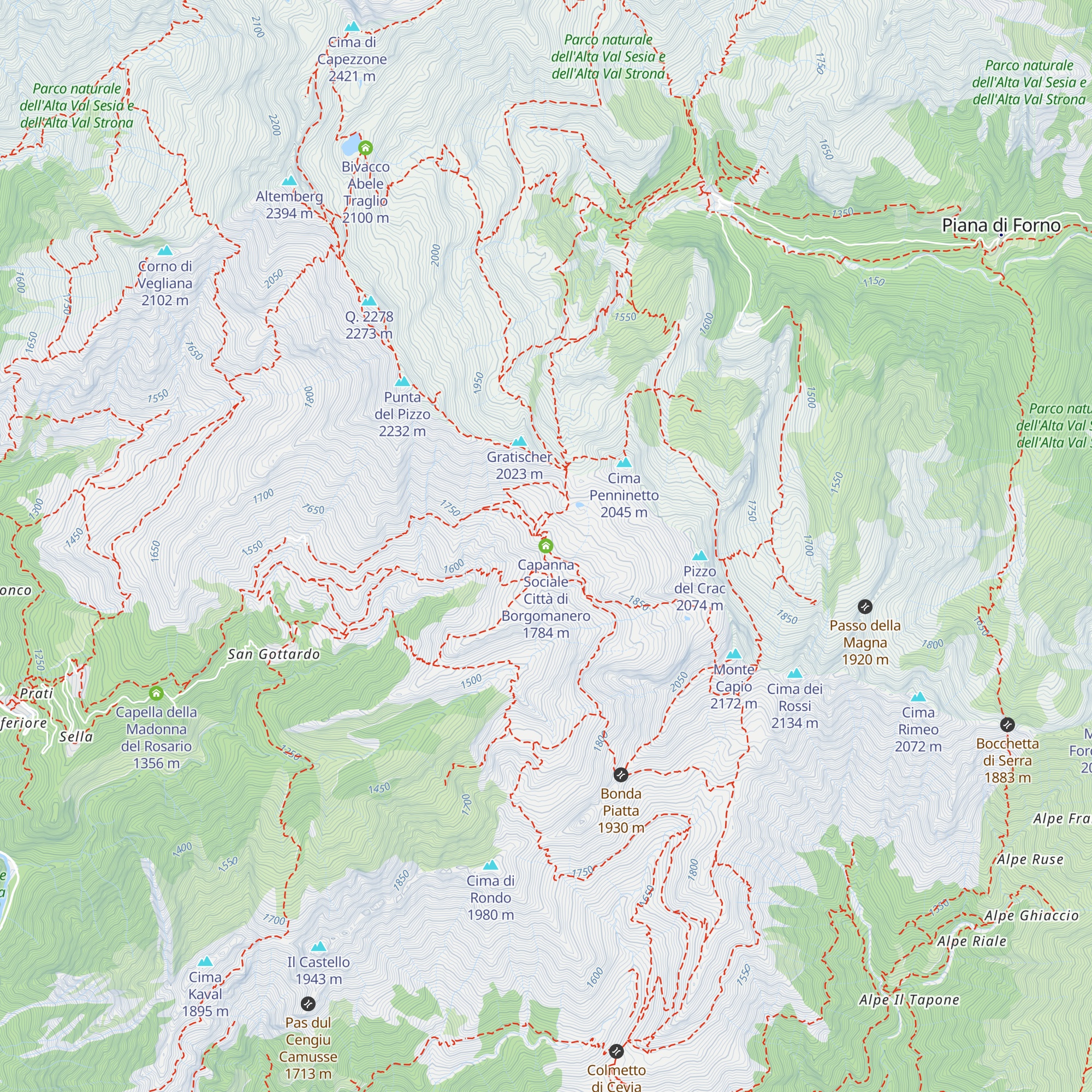 Capanna Sociale Città di Borgomanero map