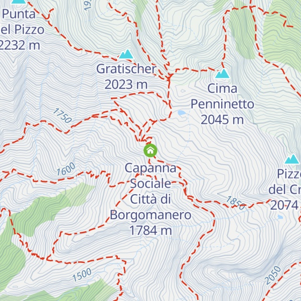 Map of Capanna Sociale Città di Borgomanero