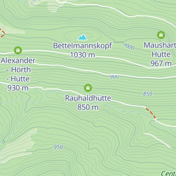 Map of Rauhaldhütte