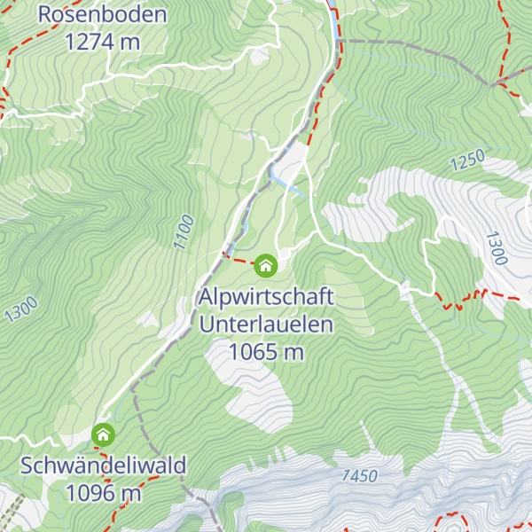 Map of Alpwirtschaft Unterlauelen