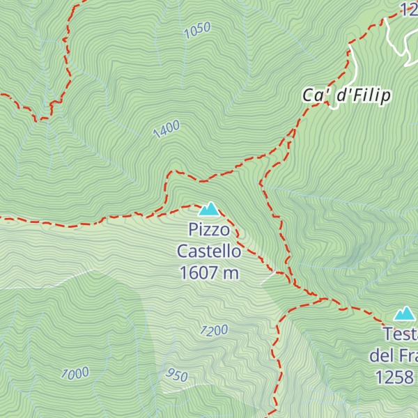 Map of Pizzo Castello