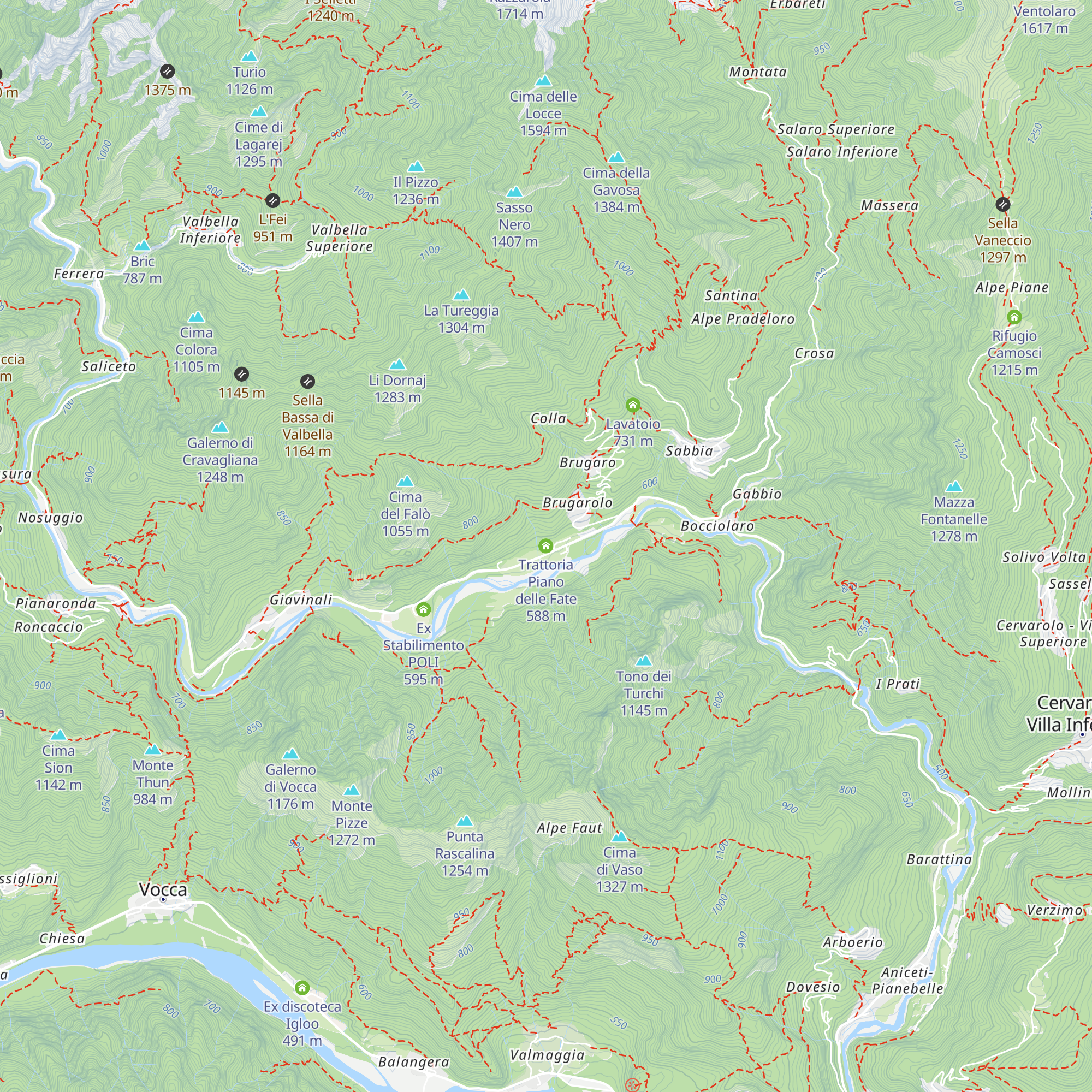 Trattoria Piano delle Fate map