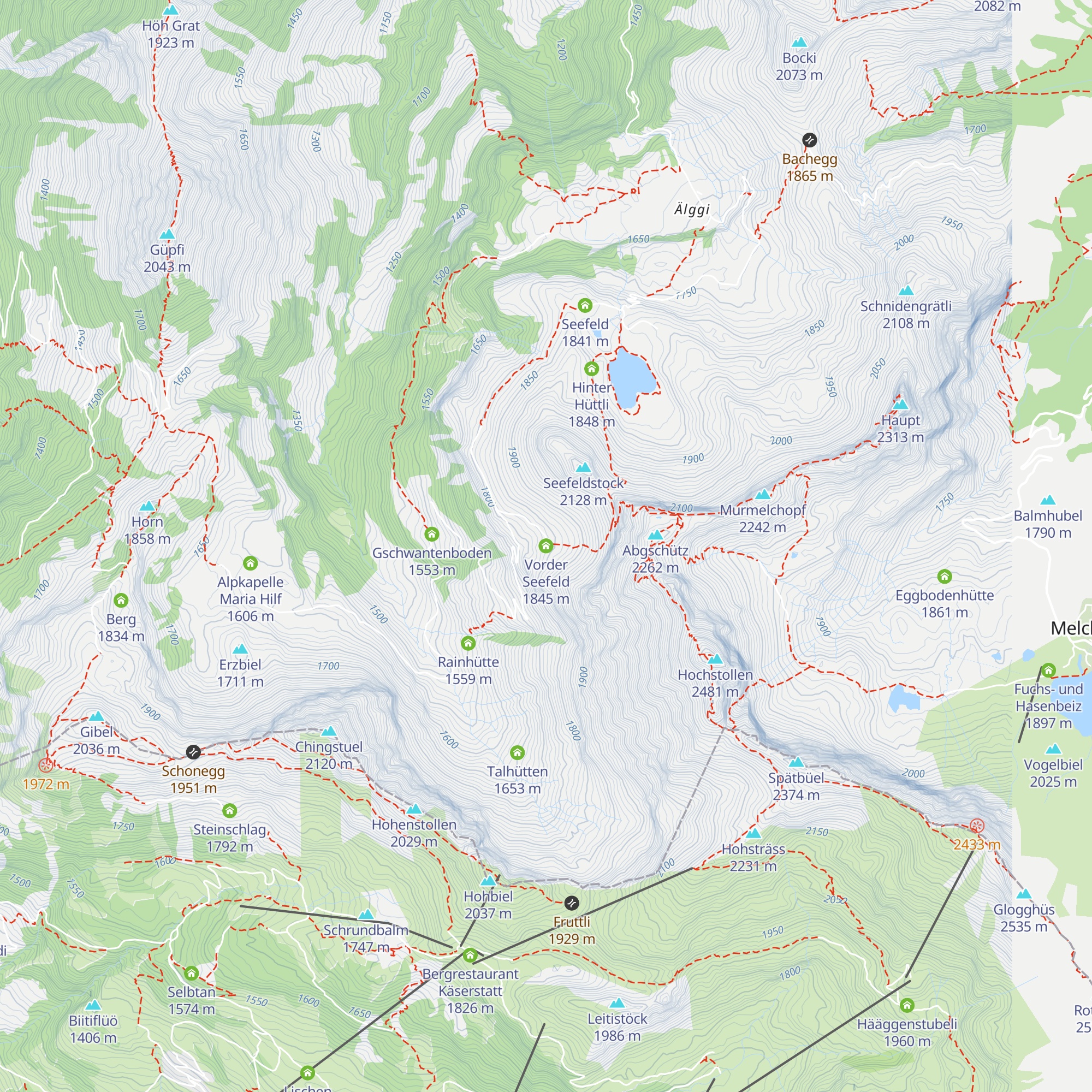 Vorder Seefeld map