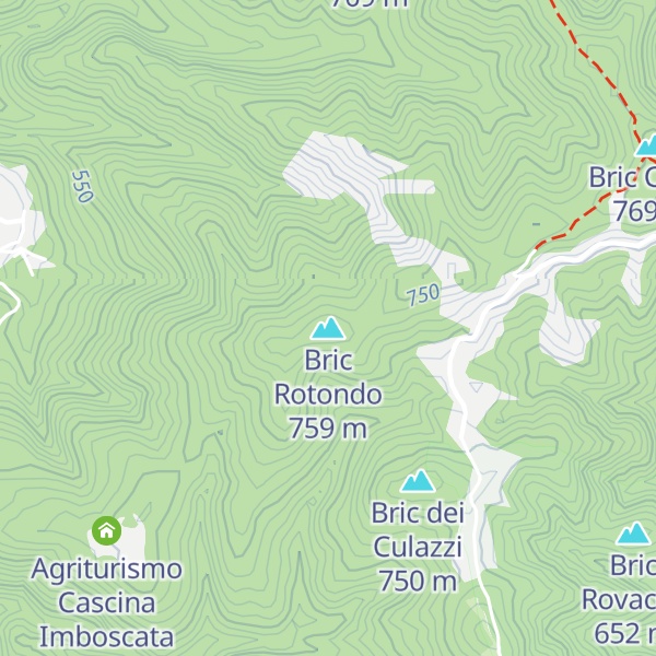 Map of Bric Rotondo