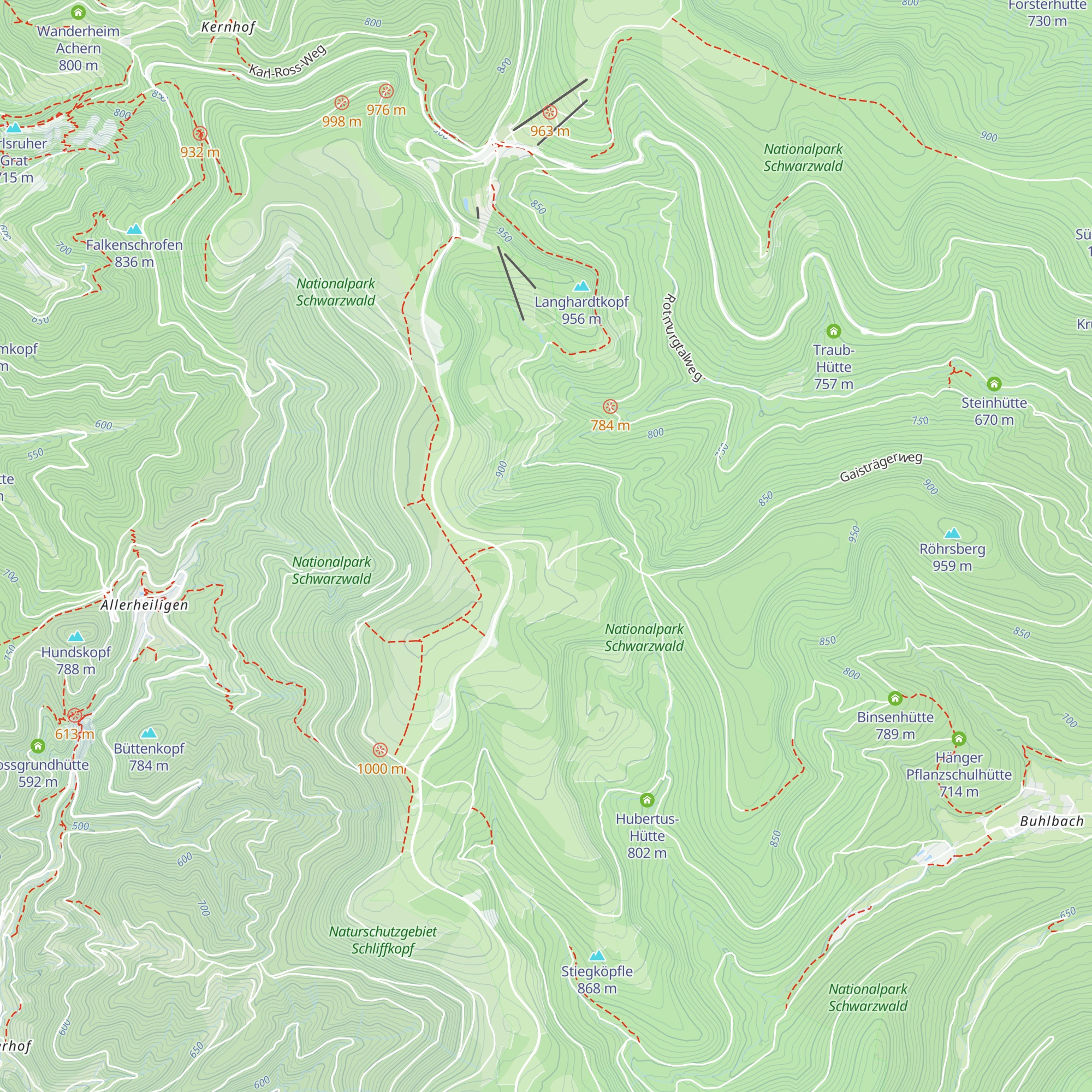 Schliffkopfhütte map