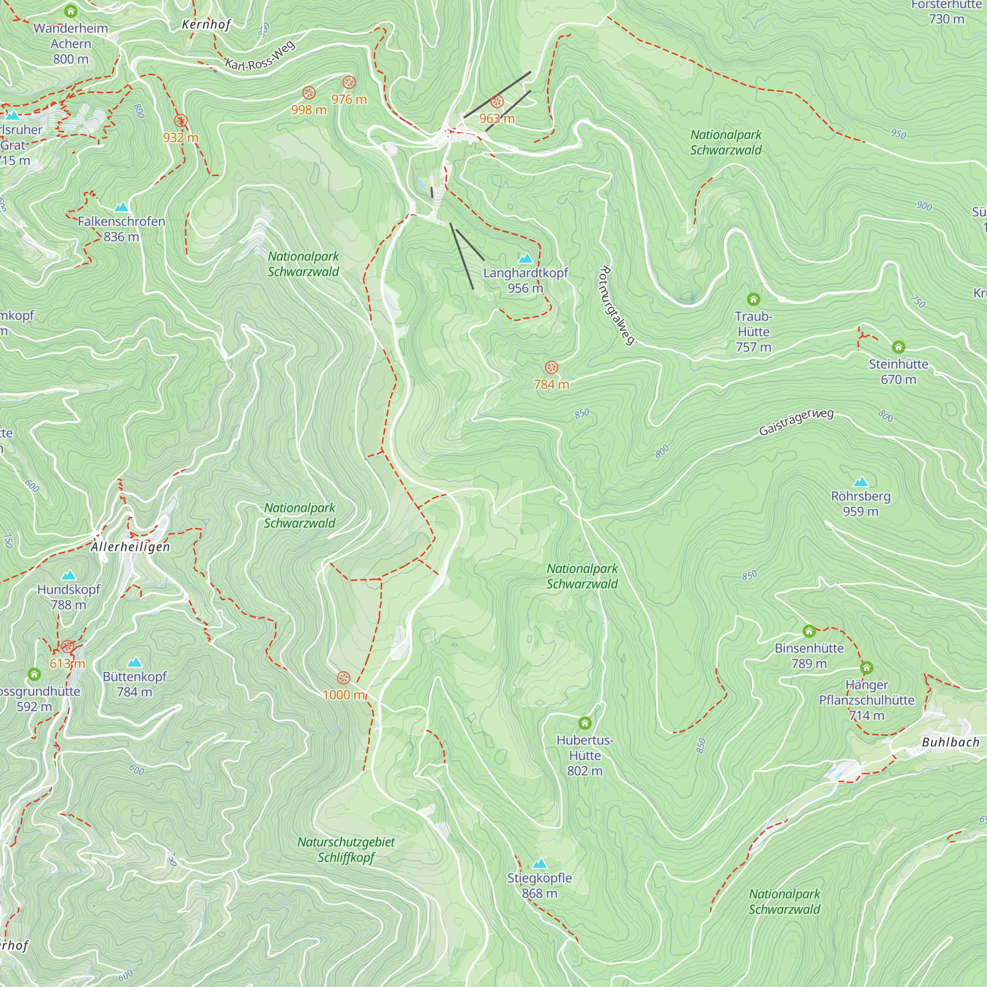 Schliffkopfhütte map